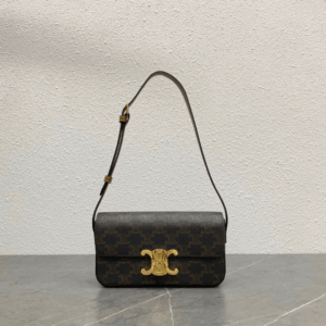Celine Triomphe Handbag Printed Logo Super Quality Smooth Leather 20x12cm